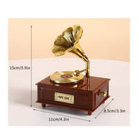 Tabletop Melody Box Novelty Desktop Melody Box Desk Ornament Decorative Decoration Glossy for Collectors, Shelf, Nightstand