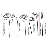 6 Pieces Fake Flower Vase Set Minimalist Design Table Ornament Modern Design