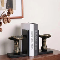 Mushroom-Shaped Resin Bookend for Desk Decor