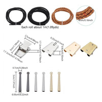 Bolo Tie Findings Kit Silver-Tone Bolo Tie Kit Coiled