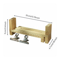 Wooden Bracelet Jig DIY Craft Braiding Frame Clamp Ruler Scale