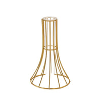Glass Vase with Metal Frame Transparent Wire Frame Vase Clear for Dining Table