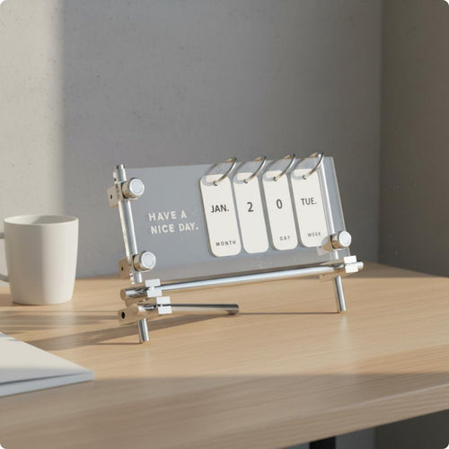 Acrylic Desk Calendar Transparent Desktop Flip Calendar Modern Elegant