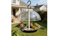 Hanging Bird Feeder Weather-Resistant Clear Bird Feeder Detachable Parts Outdoor Decor for Garden, Patio