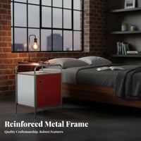 Cylindrical Frame Frame Cabinet Minimalist Design Nightstand Versatile