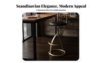 T-Backrest High Stool Nordic Aesthetic Counter Chair Long-Lasting Construction