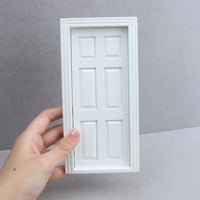 1:12娃娃屋dollhouse迷你家具袖珍小屋装饰配件门窗白色三节门