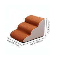 Non-Slip Pet Stairs Easy to Clean Senior Dog Stairs Soft Foam for Bed, Sofa