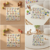Matching Drewniana Układanka Geometryczna Interactive Educational Puzzle Rozwojowa Puzzle Board Cognitive for Classroom