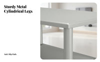 Double-Level Rectangular Stand Modern Design Coffee Table Minimalist Aesthetic Easy to Clean for Renters, Adults