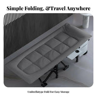 Padded Rest Lounger Foldable Design Folding Cot Integrated Mattress for Restping