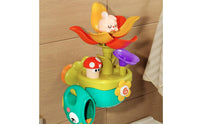 Cascading Bath Toy with Suction Cup Plastic Sprinkler Toy for Babies