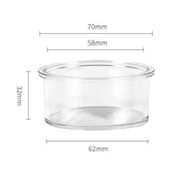 Coffee Training Bowl Espresso Practice Cup Transparent Observation Cup Visual Training Aid Educational Tool Thickened PP Construction Suitable for Cafe Student Practice