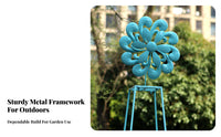 Rotating Design Ferris Wheel Planter Floor-Standing Ferris Wheel Succulent Planter Rotatable Garden Decor Space Saving for Gardeners, Home Decorators, Homeowners, Balcony, Patio, Yard