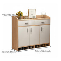 Multi-Layer Footwear Organizer with Doors Large Capacity Footwear Organizer with Doors Dust Resistant for Apartment Dwellers, Families, Balcony