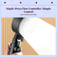 4-mode handheld shower, water-saving