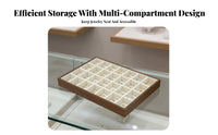 Multicompartment Jewelry Tray adaptable Compartments Compartmented Display Tray