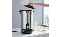 Stainless Steel Hot Water Dispenser Large Capacity Stainless Steel Beverage Dispenser Insulated Beverage Warmer Quick Heating