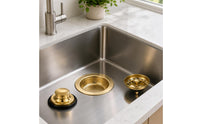 3 Pieces Kitchen Sink Drain Strainer Stainless Steel Sink Strainer with Stopper Rust-Resistant