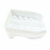 Countertop Drain Rack Divided Compartments Utensil Holder Compact