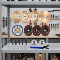 20 Pieces Versatile Angle Grinder Attachment Set Abrasive Woodworking Grinding Disc Kit Rotary Carbide Burr Bit Set Universal for Carvers