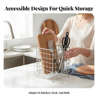 Cutting Board Holder Space-Saving Multicompartment Cutting Board Rack Rust-withstandant