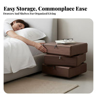 3-Tier Rotating Side Table Minimalist Design Multi-Tier Organizer Space-Saving Sturdy Construction for Homeowners, Parents