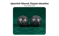 Improves Dexterity Jade Fitness Handball Polished Surface Chinese Health Ball Decorative for Seniors, Elderly, Office
