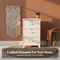 Tall Organizer with Baskets Space-Saving Design 5-Drawer Vertical Chest