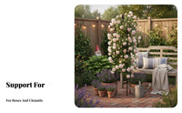 Clematis Support Pillar Weather-Resistant Rose Climbing Cage Rust-Resistant Rose Support Obelisk for Outdoor, Patio, Balcony