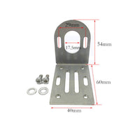 Stainless Steel Motor Mounting Bracket with Screws Adjustable L-Shaped Bracket with Screws Slotted Easy to Install for Hobbyists, Makers, RC Boats, Model Building, Workshops