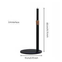 Circular Light with Stand Sturdy Tabletop Phone Holder for Content Creators