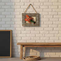 3D Crab Wall Decoration Mediterranean Design Nautical Shadow Box Ocean Themed