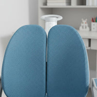 Support Ergonomic Kids Study Chair Foldable Armrests Ergonomic Kids Desk Chair 360° Swivel High-Density Sponge Cushion for Students, Home Schooling