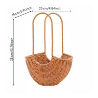 Woven Flower Basket Lightweight Home Decor Long-Lasting for Gift Giving