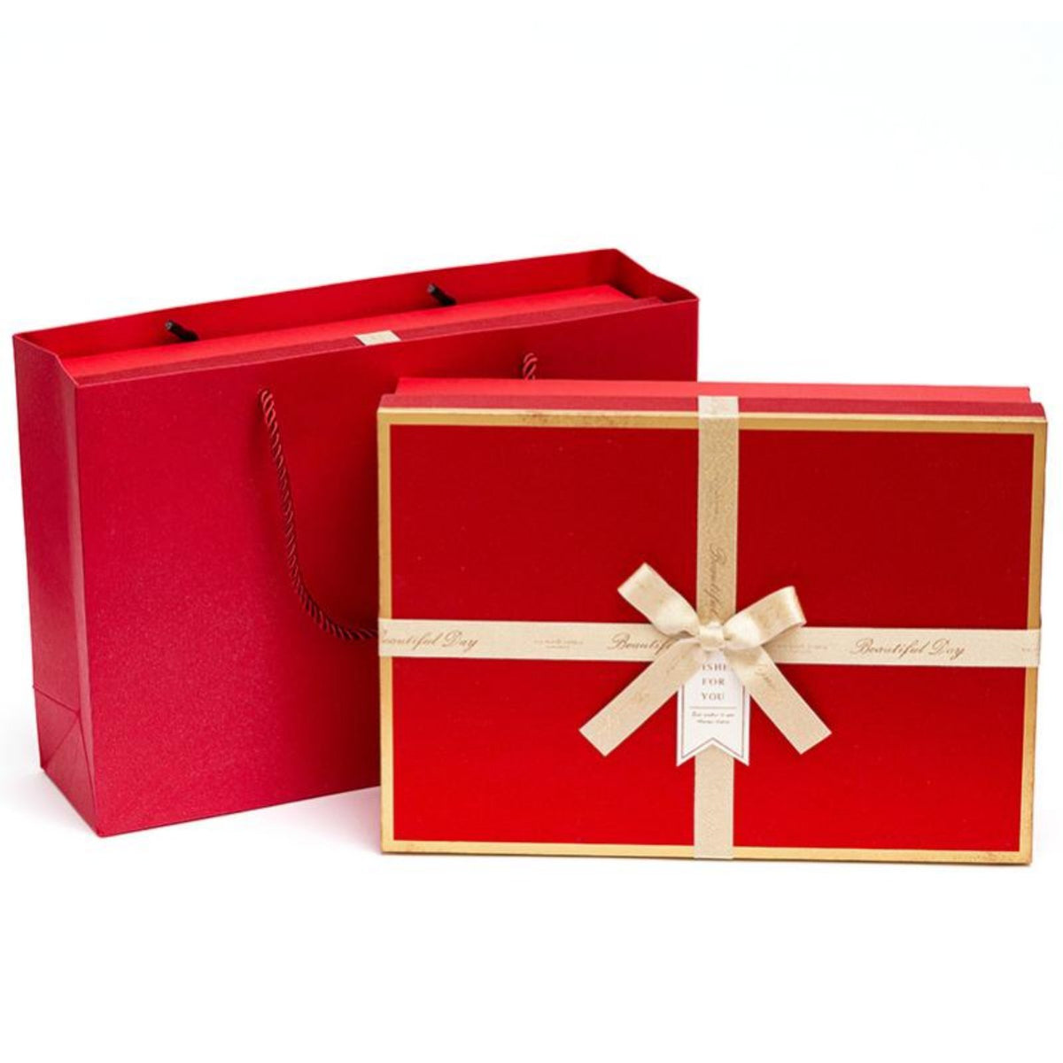 Paper Gift Box, Large Red Wedding Favor, Creative Holiday Gift Packaging, High-End Empty Box