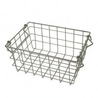 Basket with Handle Metal Wire Basket with Handle Sturdy for Countertop, Closet