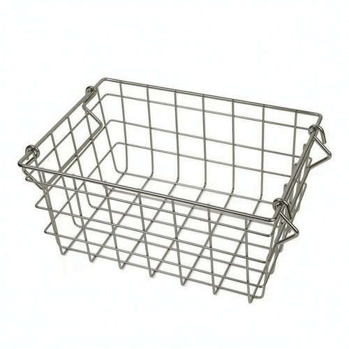 Basket with Handle Metal Wire Basket with Handle Sturdy for Countertop, Closet