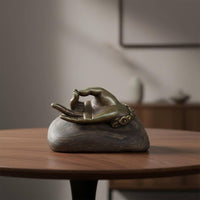 Hand Statue Decor Detailed Craftsmanship Brass Sculpture Long-Lasting