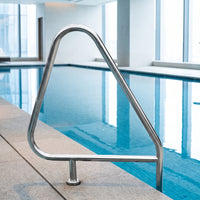 304 Stainless Steel Pool Ladder Handrail Rustproof Pool Handrail Hardware Bolt-on for Contractors, Wet-Entry Area