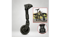 Folding Bike Push Wheel Compact Auxiliary Wheel with Spring Foldable for Commuters, Transit Stations, City Commuting