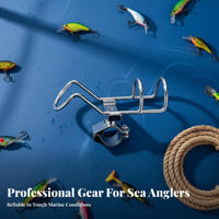Stainless Steel Trolling Rod Holder Stainless Steel Boat Rod Holder Boating Accessory Rust Resistant