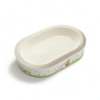 Corrugated Cat Scratching Board Bed Oval Cat Bed with Scratcher Recyclable Pet Supply Space-Saving for Cats, Apartment