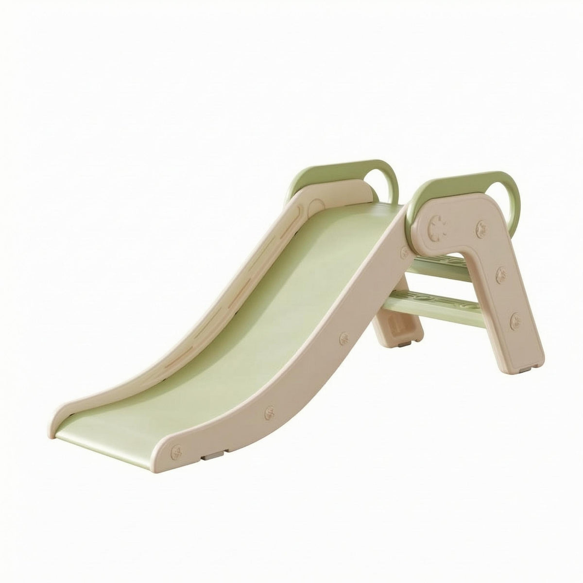 Foldable Indoor Slide Raised Side Rails Children'domestic Slide Built in Handholds