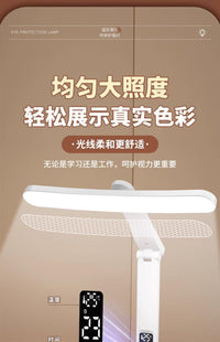德国台灯护眼学习专用AAA级学生儿童写作业床头灯防近视超长续航