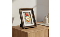 Clear Acrylic Front Medal Display Frame Ideal Gift Medal Shadow Box Preserves Memories Award Display Case Linen Backing for Runners