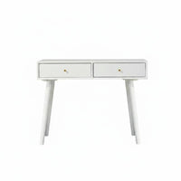 Dressing Table Large Capacity Drawers Solid Wood Makeup Vanity Set Spacious Tabletop Small Apartment Makeup Table for Women