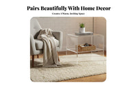 Clear Bedside Cabinet Luxury Design Transparent Accent Stand High-End