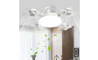 Wireless Control Fan Light Silent Operation E27 Socket Fan Light Easy