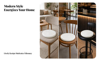 PU-Covered Round Stool Cushion Wood Board Stool Seat Pad Decorative Round Chair Seat Pad Non Slip